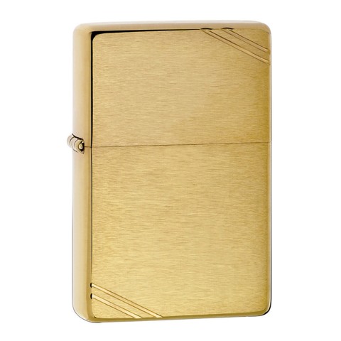 Zippo Brushed Brass Lighter Vintage