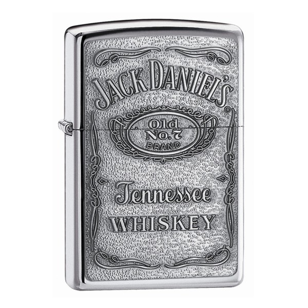Zippo High Polished Chrome Lighter Jack Daniels...