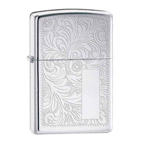 Zippo High Polished Chrome Lighter Venetian