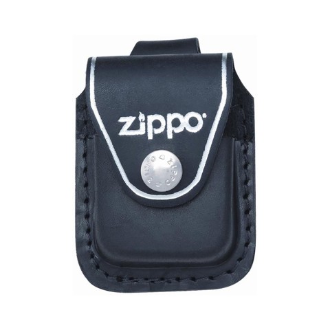 Zippo Leather Lighter Pouch With Loop LPLBK