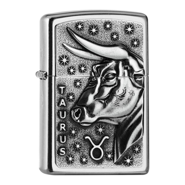 Zippo Lighter Street Chrome PL 207 TAURUS...