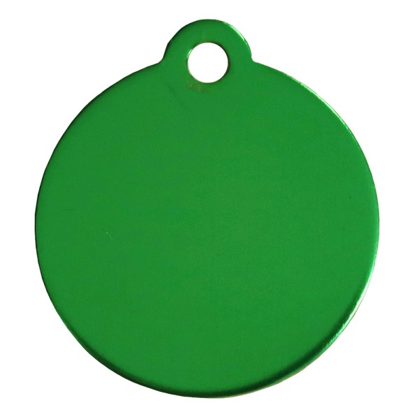 Aluminium Pet Tag Round Disc with Hole Mount 25mm