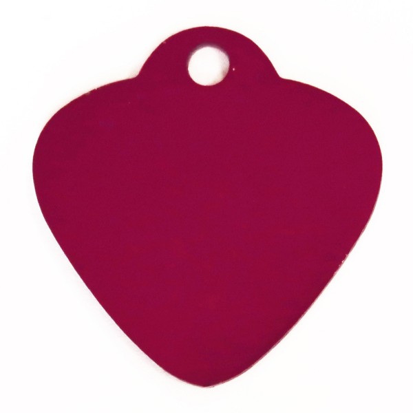 Aluminium Pet Tag Heart Shape with Hole Mount...