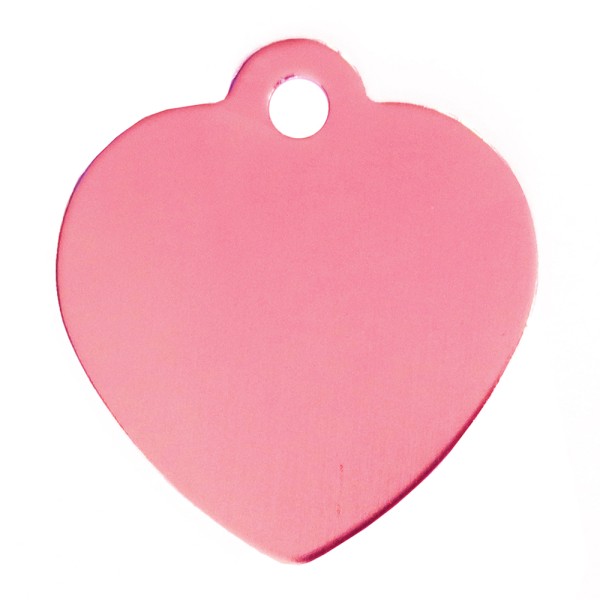 Aluminium Pet Tag Heart Shape with Hole Mount...
