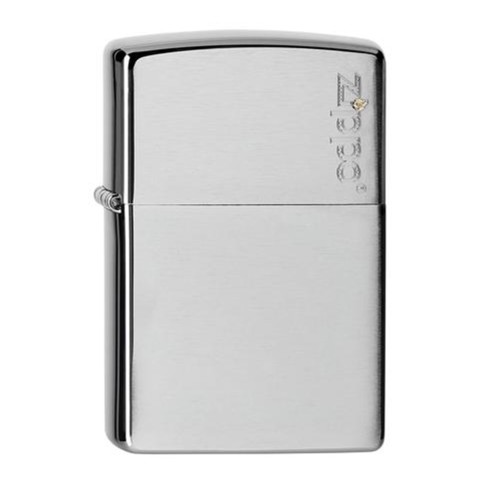 Zippo Lighter Brushed Chrome Engraved - Zippo