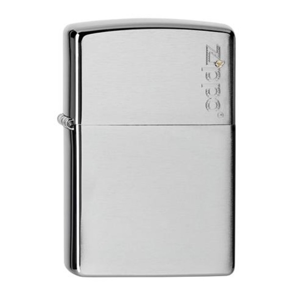 Zippo Lighter Brushed Chrome Engraved - Zippo