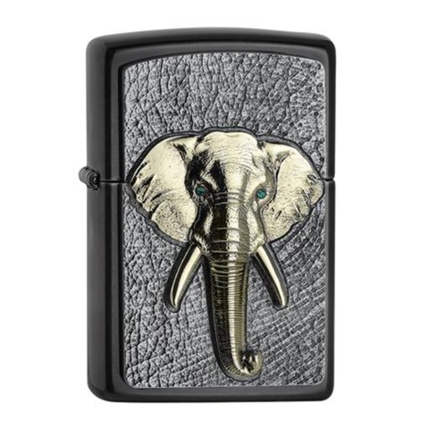 Zippo Lighter Elephant Tri-Colour