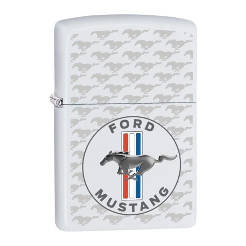 Zippo Lighter 214 Ford Mustang Horse & Bars Device (49889)