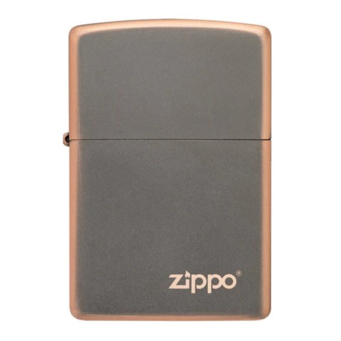 Zippo Lighter Rustic Bronze Wth Zippo Logo (49839ZL)