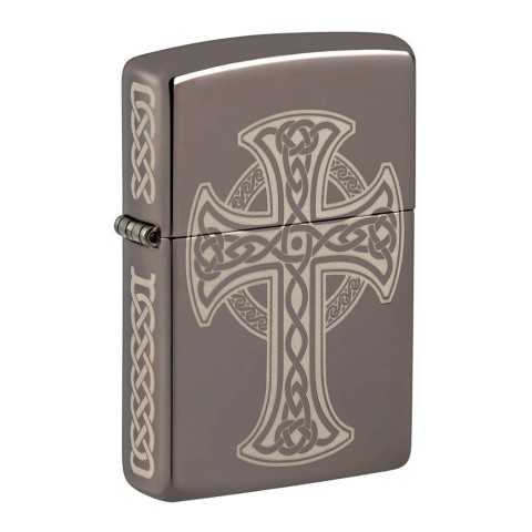 Zippo Lighter Celtic Cross Design