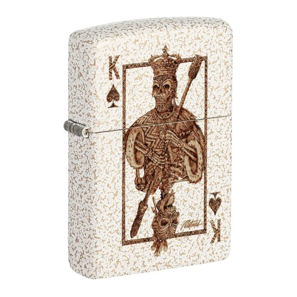 Zippo Lighter Rick Rietveld Ace Skull Design