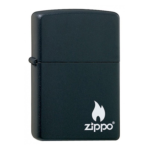 Zippo Lighter Media Chrome Black