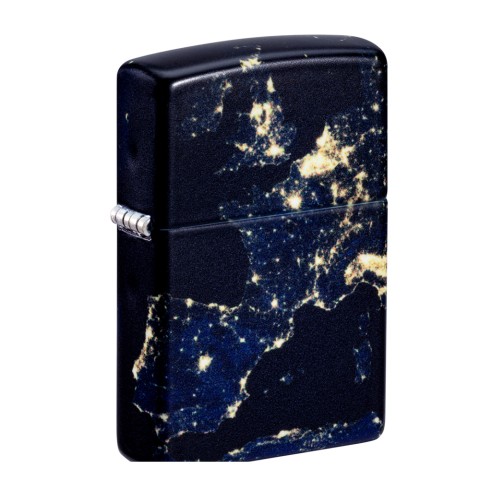 Zippo Lighter Night Earth Design