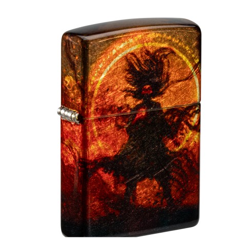 Zippo Lighter Wizard of Evil Spirits Design