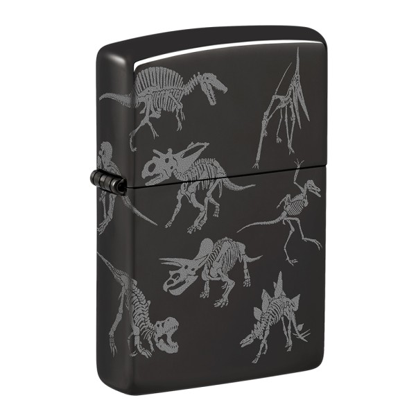 Zippo Lighter Dinosaur Skeletons Design