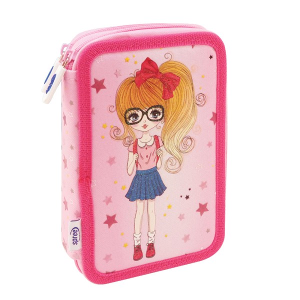 Spree "School Girl" Double Decker Pencil Case...