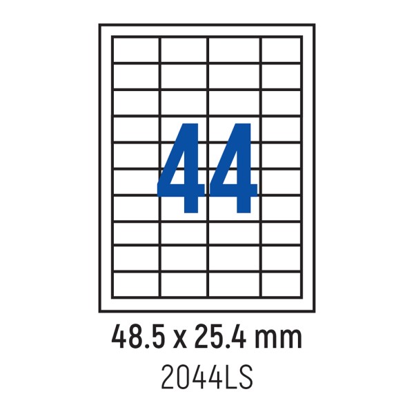 Spree Labels 48.5 x 25.4mm 44 per A4 Sheet 100...