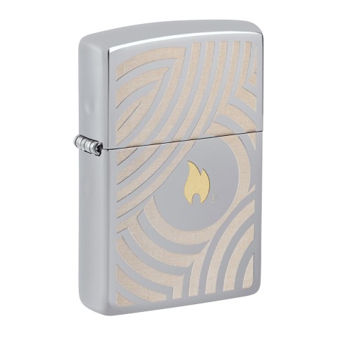 Zippo Lighter Flame and Circles Design 2 60007243