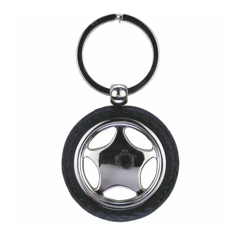 Car Wheel Key Ring With Tyre 