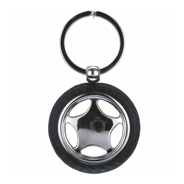 Car Wheel Key Ring With Tyre 
