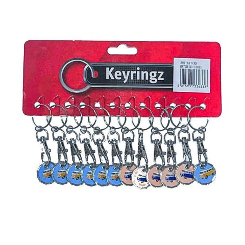 Shopping Trolley Key Ring Camper Van