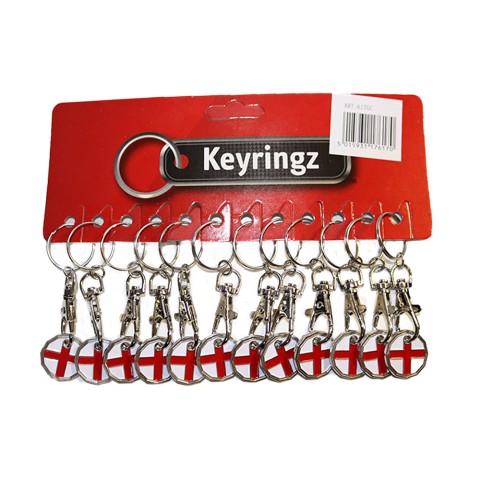 Shopping Trolley Key Ring George Cross