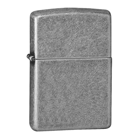 Zippo Lighter Antique Silver Plate Armor,