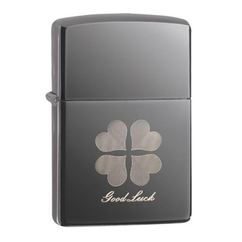 Zippo Lighter Black Ice, Good Luck