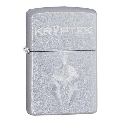 Zippo Lighter Satin Chrome Kryptek