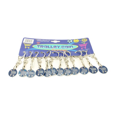 Shopping Trolley Key Ring With Trolley Image