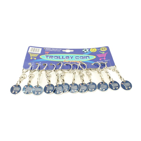 Shopping Trolley Key Ring With Trolley Image