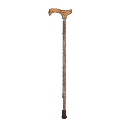 Adjustable Walking Stick with Rosewood Grain Pattern