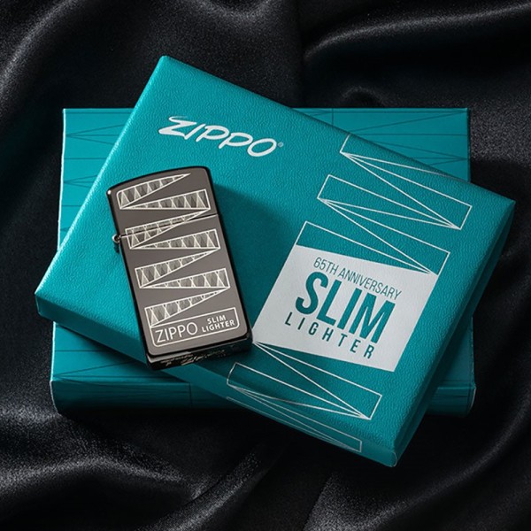 Zippo Lighter Slim 65th Anniversary Collectible