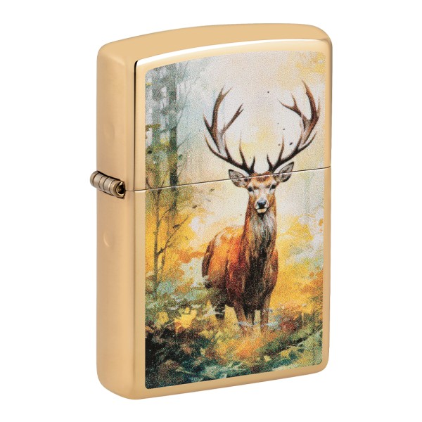 Zippo Lighter Watercolor Deer Design 60007254