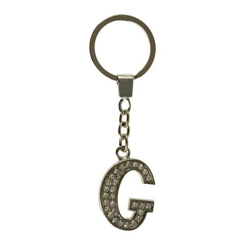 Clear Crystal Alphabet Keyring Letter G. Special...