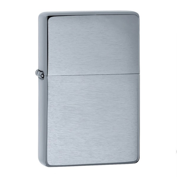 Zippo Lighter Vintage Brushed Chrome without...