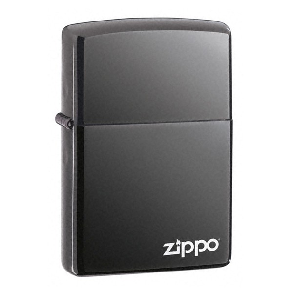 Zippo Black Ice Lighter With Zippo Logo