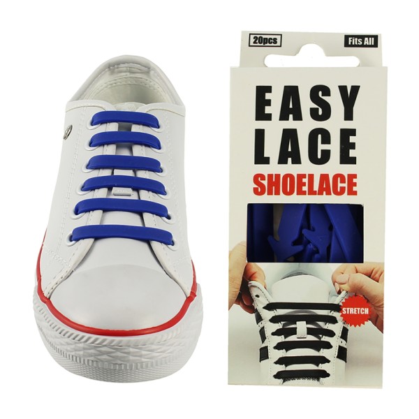 Easy Lace Silicone Shoelaces - Flat - Box Of 20...