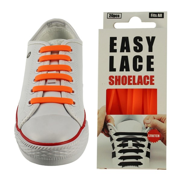 Easy Lace Silicone Shoelaces - Flat - Box Of 20...