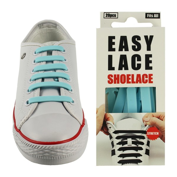 Easy Lace Silicone Shoelaces - Flat - Box Of 20...
