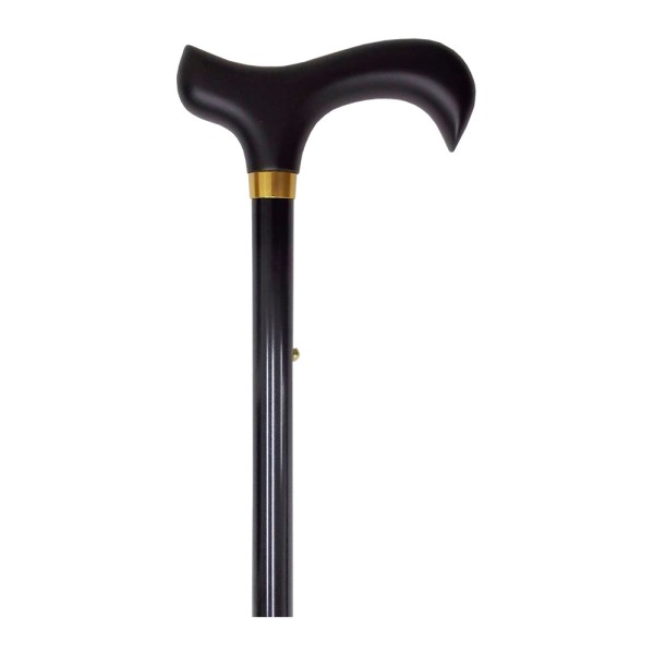 Adjustable Walking Stick Black With Black Derby...