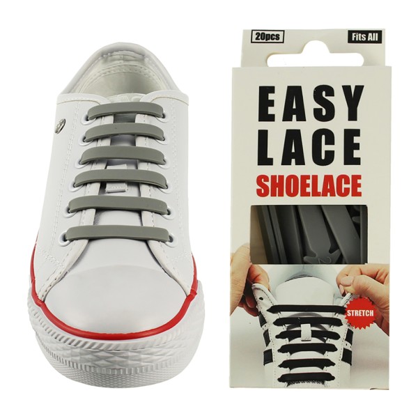 Easy Lace Silicone Shoelaces - Flat - Box Of 20...