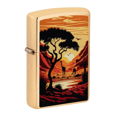 Zippo Lighter 204B Giraffes Design 60007377