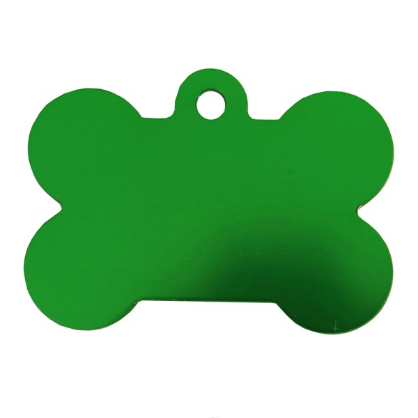 Aluminium Pet Tag Medium Bone 30 x 20mm