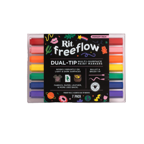 Rit Freeflow Primary Pack of Seven Dual Tip Multi Surface...