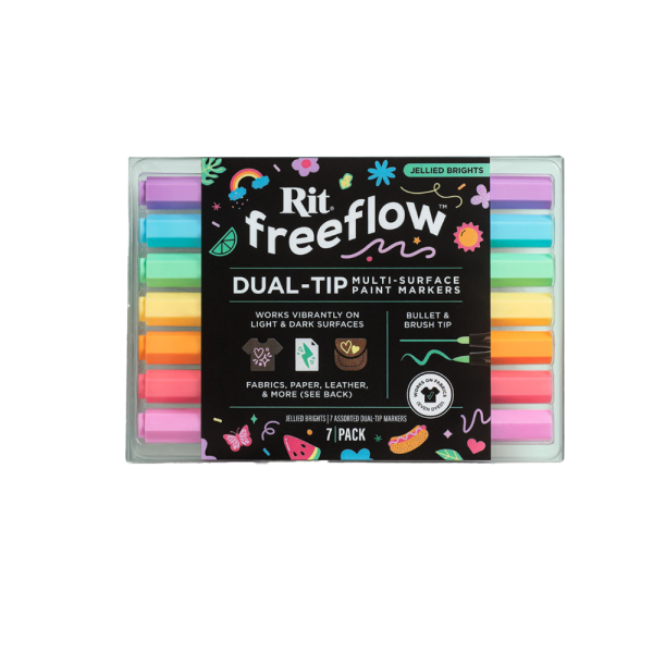 Rit Freeflow Jellied Brights Pack of Seven Dual...